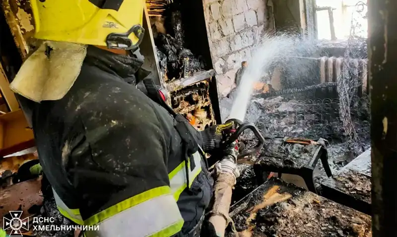 На Хмельниччині під час пожежі в будинку загинув чоловік